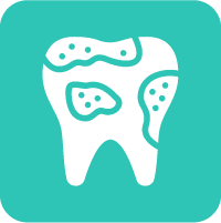 Dental care Glyph DoniDent 48x48_decayed