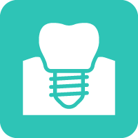 Dental care Glyph DoniDent 48x48_implanted in gum